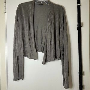 EILEEN FISHER shimmer metallic gold cardigan knit sweater small